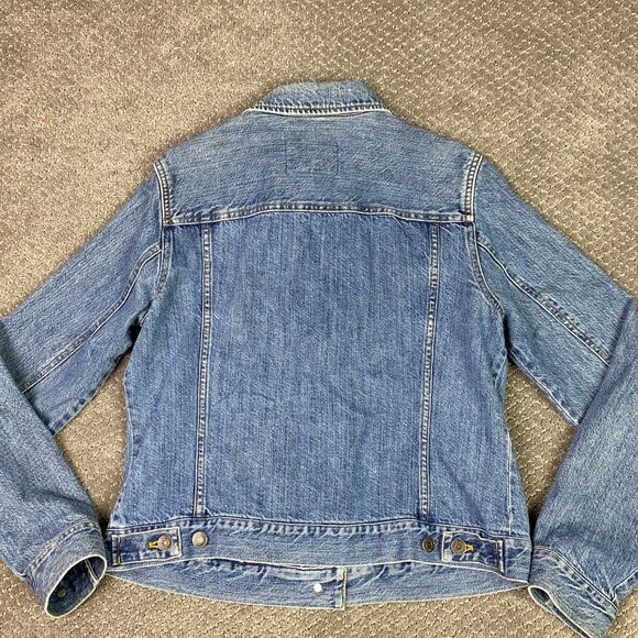 Vintage 90s Ralph Lauren Jeans Co. Denim Trucker Jacket Women's Medium Blue Jean - Picture 3 of 11